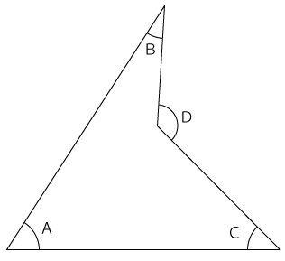 四角形の内角の法則